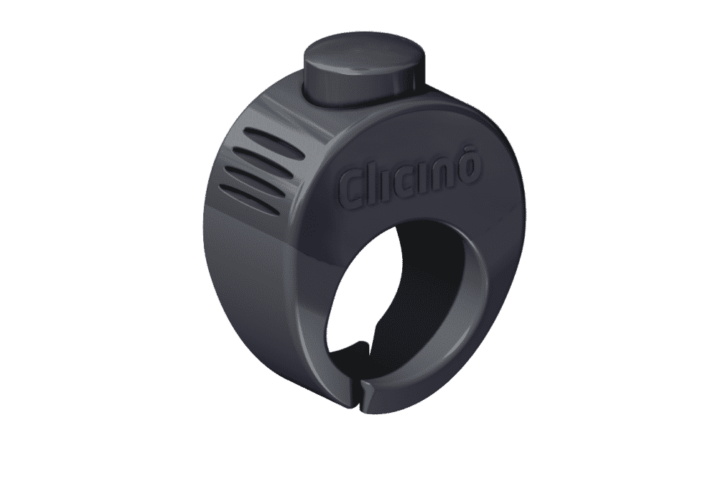 clicino clicker ring slate gray grau